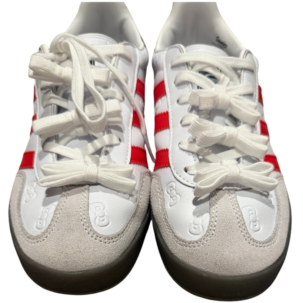 Adidas Gazelle Hello Kitty 50th Anniversary White Red Bow Size 7 Womens Shoes - Picture 8 of 9